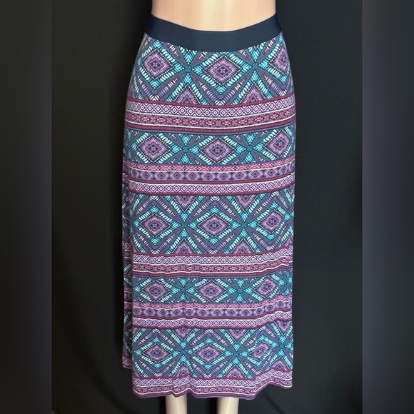 J. Jill Dresses & Skirts - J. Jill Colorful Kaleidoscope Maxi Skirt Small Petite